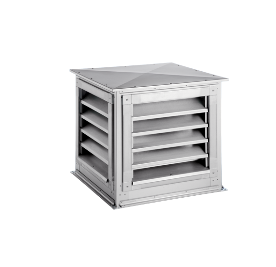 Lamellenhaube für Außen‑ und Fortluft