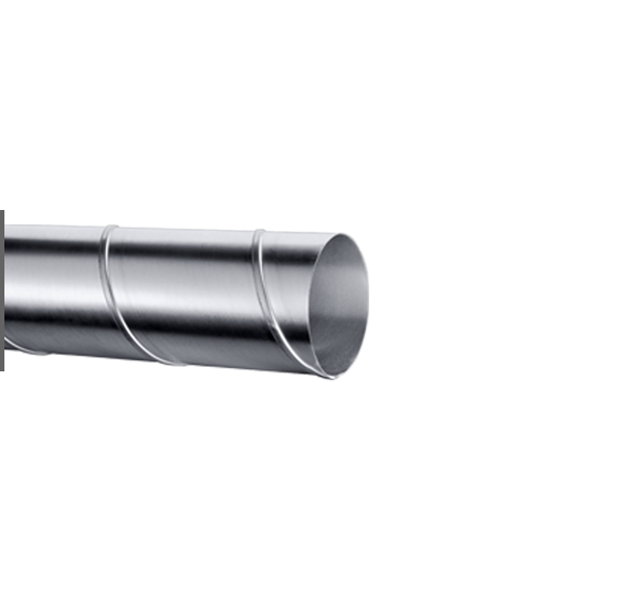 Wickelfalzrohr aus verzinktem Stahl für runde Luftleitungen