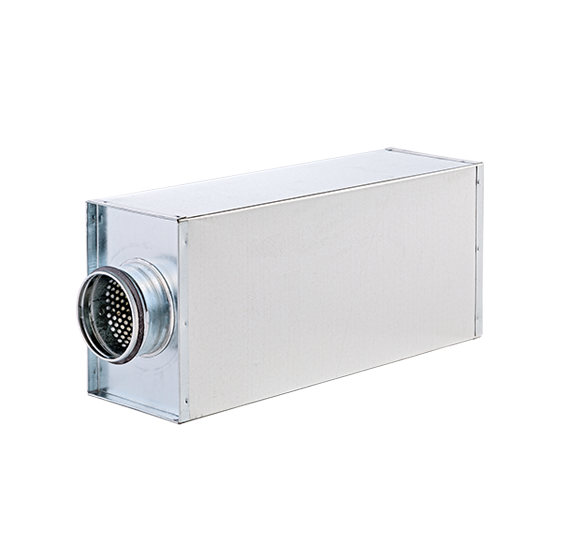 Rechteckiger Rohrschalldämpfer für Luftleitungen